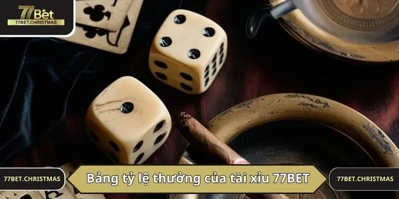 Bảng tỷ lệ thưởng của tài xỉu 77BET