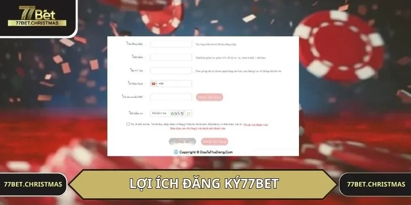 Mở tài khoản 77BET nhiều lợi ích