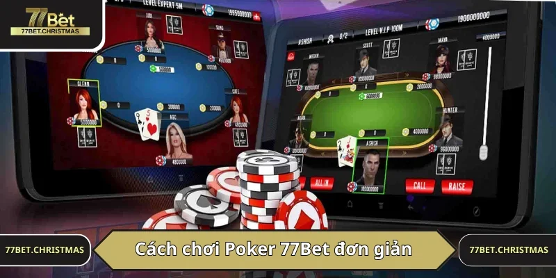 Tại Poker  hội viên sẽ tính tổng điểm của 5 lá bài được chia ban đầu