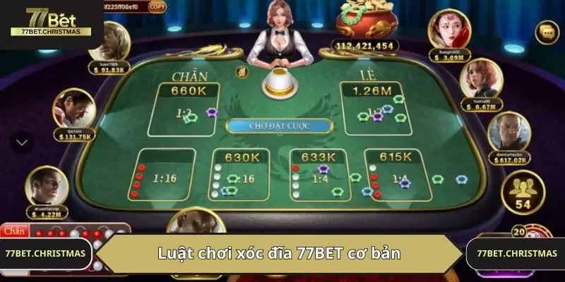 Luật chơi xóc đĩa 77BET cơ bản